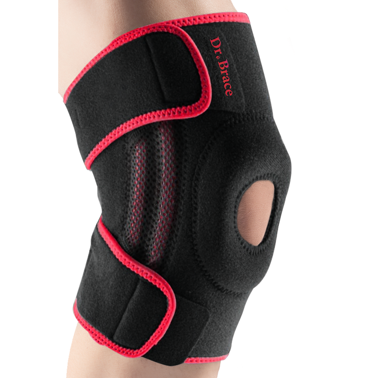 Dr. Brace Elite Knee Brace with Side Stabilizers & Patella Gel Pad - Sunrise color