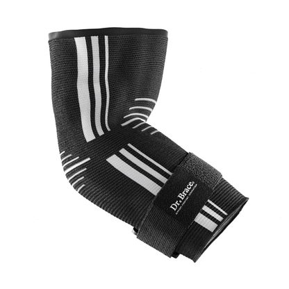 Dr. Brace elbow brace with side gel pad for inner or outer elbow support and adjustable strap