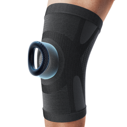 Dr. Brace Knee Sleeve With patella gel pad - All Black color