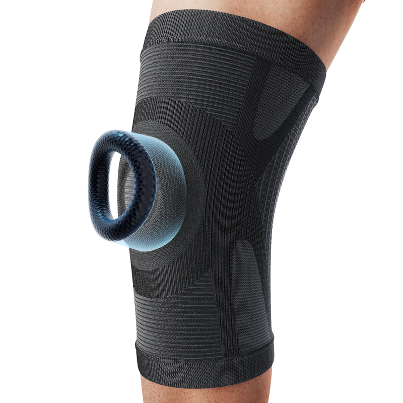 Dr. Brace Knee Sleeve With patella gel pad - All Black color