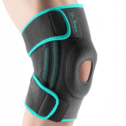 Dr. Brace Elite Knee Brace with Side Stabilizers & Patella Gel Pad - Earth color