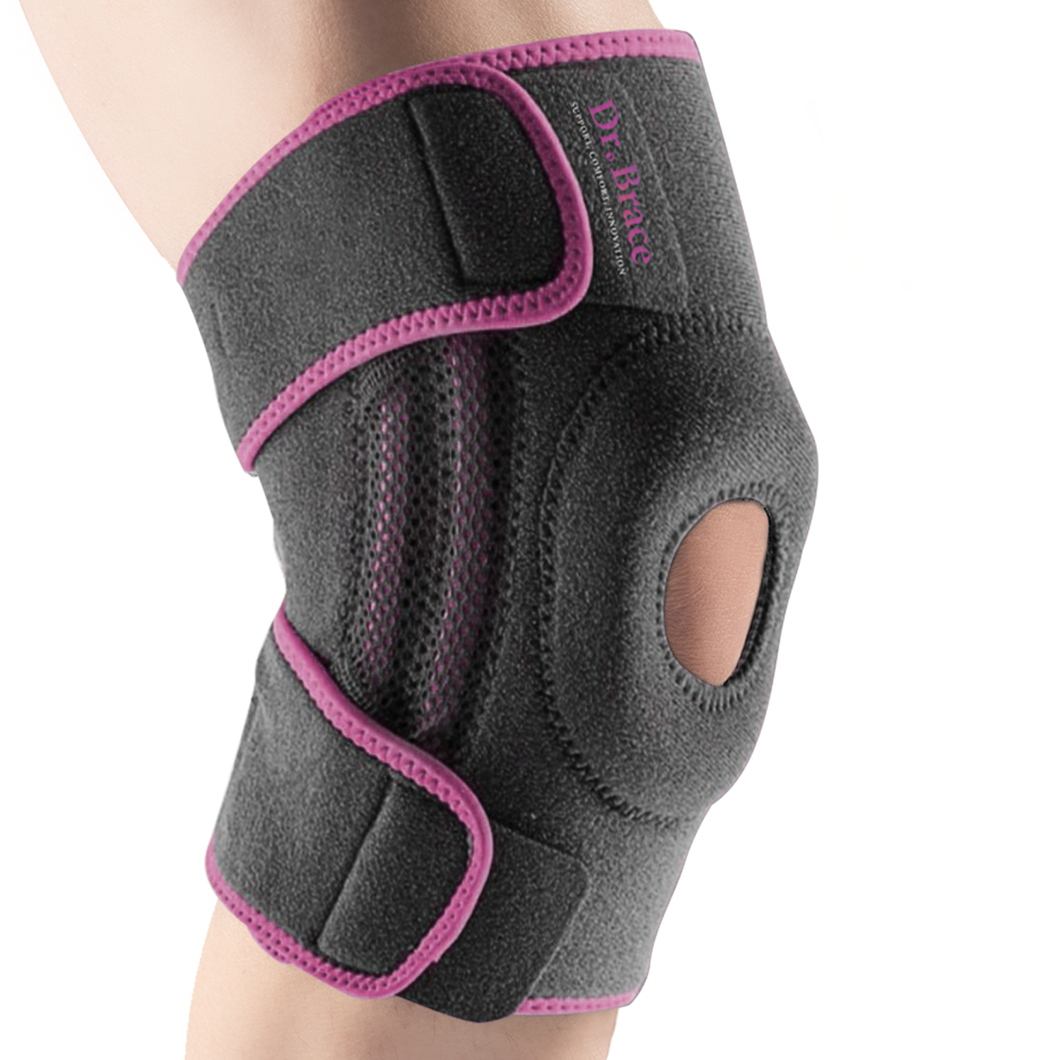 Dr. Brace Elite Knee Brace with Side Stabilizers & Patella Gel Pad - Orion color